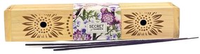 Arome  Secret garden drewniane pudełko z pałeczkami zapachowymi Purple Haze, 10 pałeczek