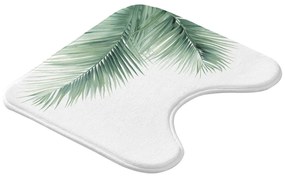 Biało-zielony dywanik łazienkowy do WC 45x45 cm Havane – douceur d'intérieur