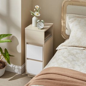 Stolik pomocniczy E1065, dąb