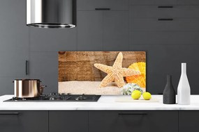 Szkło Dekoracyjne do Kuchni Skarby Morza Na Piasku