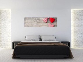 Obraz - Serca (170x50 cm)