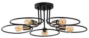 Czarna lampa sufitowa Circle – Opviq lights