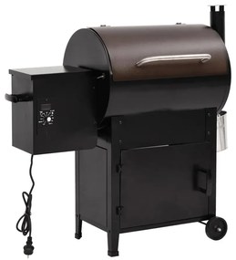 Grill na pellet z kominem czarny 104 cm B8-N99