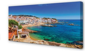 Obraz na płótnie Nadmorska Plaża o Poranku