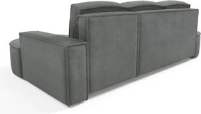 Narożnik MOLLY Lewostronny z funkcją spania, wolnostojący tkanina CURIO 97 Szary