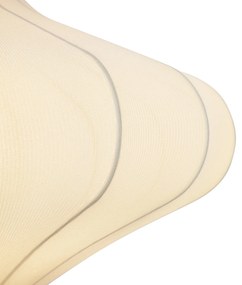 Lampa wisząca Japandi beżowa 50 cm 3-punktowa - PluJapandi Oswietlenie wewnetrzne