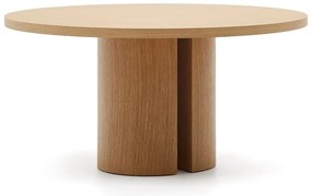 Okrągły stół w dekorze dębu ø 150 cm Nealy – Kave Home