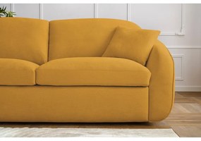 Żółta rozkładana sofa 235 cm Cezanne – Bobochic Paris