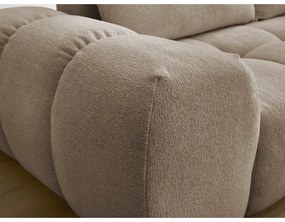 Szarobrązowa sofa z tkaniny szenilowej 278 cm Everest – Bobochic Paris