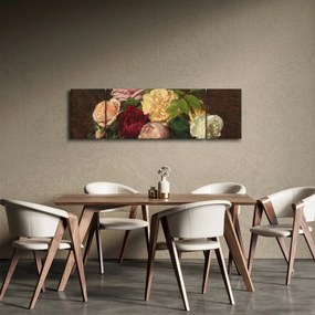 Obraz - Henri Fantin-Latour, Roses de Nice on a Table, reprodukcje (170x50 cm)