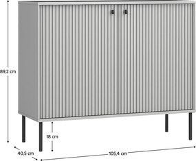 Szafka ARIS 2D, szara