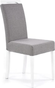 Krzesło z miękkim siedziskiem Clarion biały