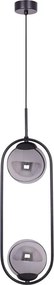 Nowoczesna lampa wisząca z grafitowymi kloszami - A199 A2-S01