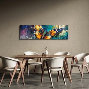Obraz - Motyl, obraz olejny (170x50 cm)