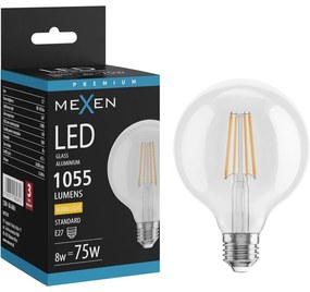 Mexen Vintis żarówka filament LED E27, G95, 8W, Ciepła - 2700K, 1055 lm, clear - L157-E27-0827-00
