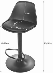 Hoker Kuchenny Czarny Na Chromowanej Podstawie Syntia 120 Cm