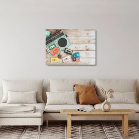 Obraz na szkle - Radio retro (70x50 cm)