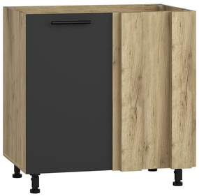 Szafka kuchenna narożna pod zlew 80 VENTO DKN-100/82 antracyt HALMAR
