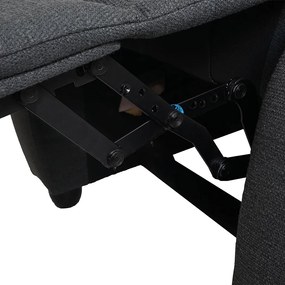 Fotel telewizyjny Glasgow,  Ciemnoszary