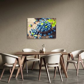 Obraz na szkle - Jagody (70x50 cm)