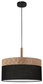 Czarno drewniana lampa wisząca - K453-Haromi