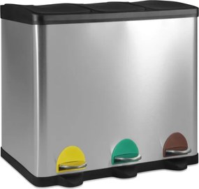 Jago Kosz na odpady do segregacji 45 L, stal nierdzewna