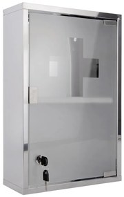 Metalowa wisząca szafka łazienkowa w kolorze złota 12x48 cm – PT LIVING