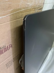 PROMOCJA Czarny stół jadalniany BERGEN 120x80 cm II. gatunek