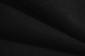 Narożnik 4-osobowy czarny tkanina strukturalna 306x190x70 cm Clotilde od Christian Lacroix