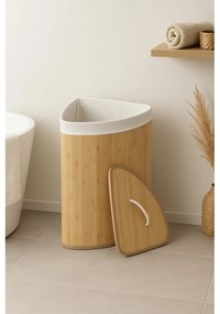 Bambusowy kosz na pranie w naturalnym kolorze 40 l Bamboo – Compactor