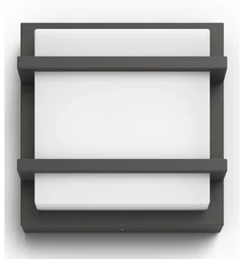 Philips 17394/93/P3 Kinkiet zewnętrzny LED Petronia 19 cm, antracyt