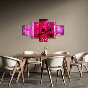 Obraz historycznego muralu (125x70 cm)