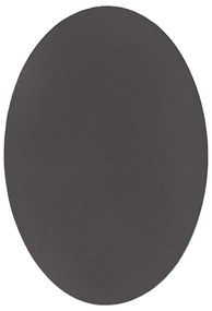 Antracytowy owalny dywan 120x170 S8-F94