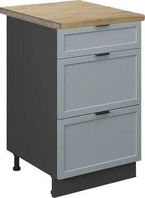 Szafka dolna do kuchni jasnoniebiesko-szary 50x60x82 fame-line