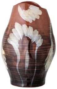 Brązowy kamionkowy ręcznie malowany wazon (wysokość 30 cm) Obsa – Bloomingville