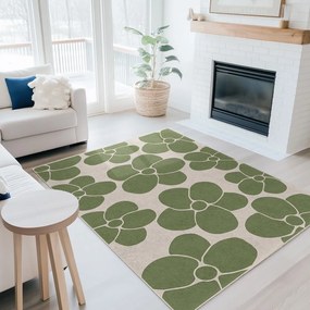 Zielony chodnik odpowiedni do prania 60x230 cm Green Meadow – Mila Home
