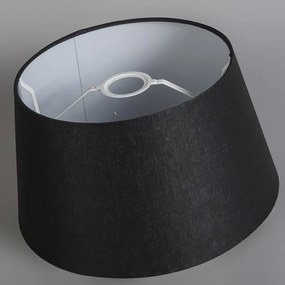 Abażur lniany czarny 35 cm