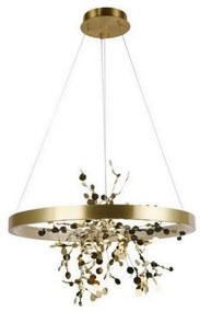 LED 40W 230V lampa sufitowa ściemnialna na linkę 3000-6500K złota + DO