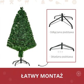 Choinka sztuczna zielona 120 cm homcom