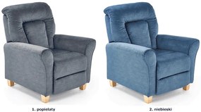 Popielaty fotel dla seniora H7-S61