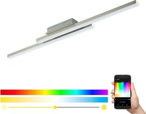 Eglo 55971 - LED RGBW ściemnialna oprawa sufitowa FRAIOLI-Z LED/34W/230V matowy chrom+pilot