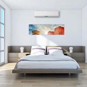 Obraz wskaźnika z napisem (170x50 cm)