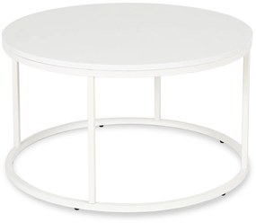 Stolik Kawowy ALICE MAX 80 cm Biały Nowoczesny