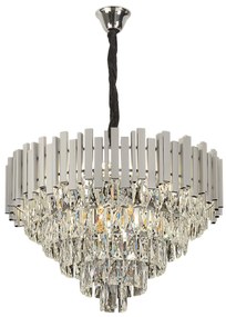 Lampa Wisząca z Kryształami G051-CP 50CM Chrom