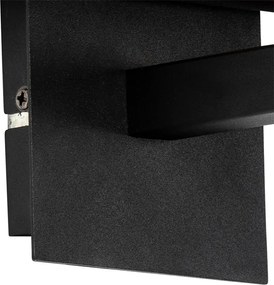 Nowoczesna lampa ścienna czarna ze złotem - VT 1