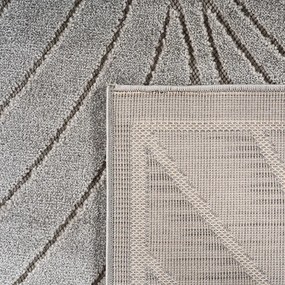 Dywan uniwersalny Nova 3D Liść szary 160 cm x 230 cm