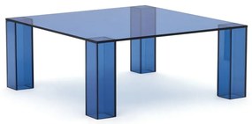 Niebieski szklany stolik 85x85 cm Adularia – Kave Home