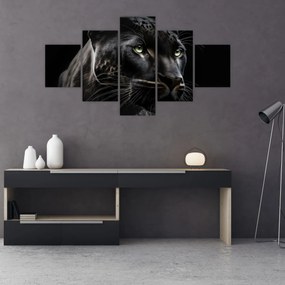 Obraz - Czarna Pantera (125x70 cm)