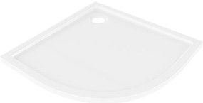 Mexen Flow brodzik półokrągły slim 100 x 100 cm, biały połysk - 46Q101010
