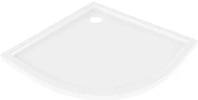 Mexen Flow brodzik półokrągły slim 100 x 100 cm, biały połysk - 46Q101010